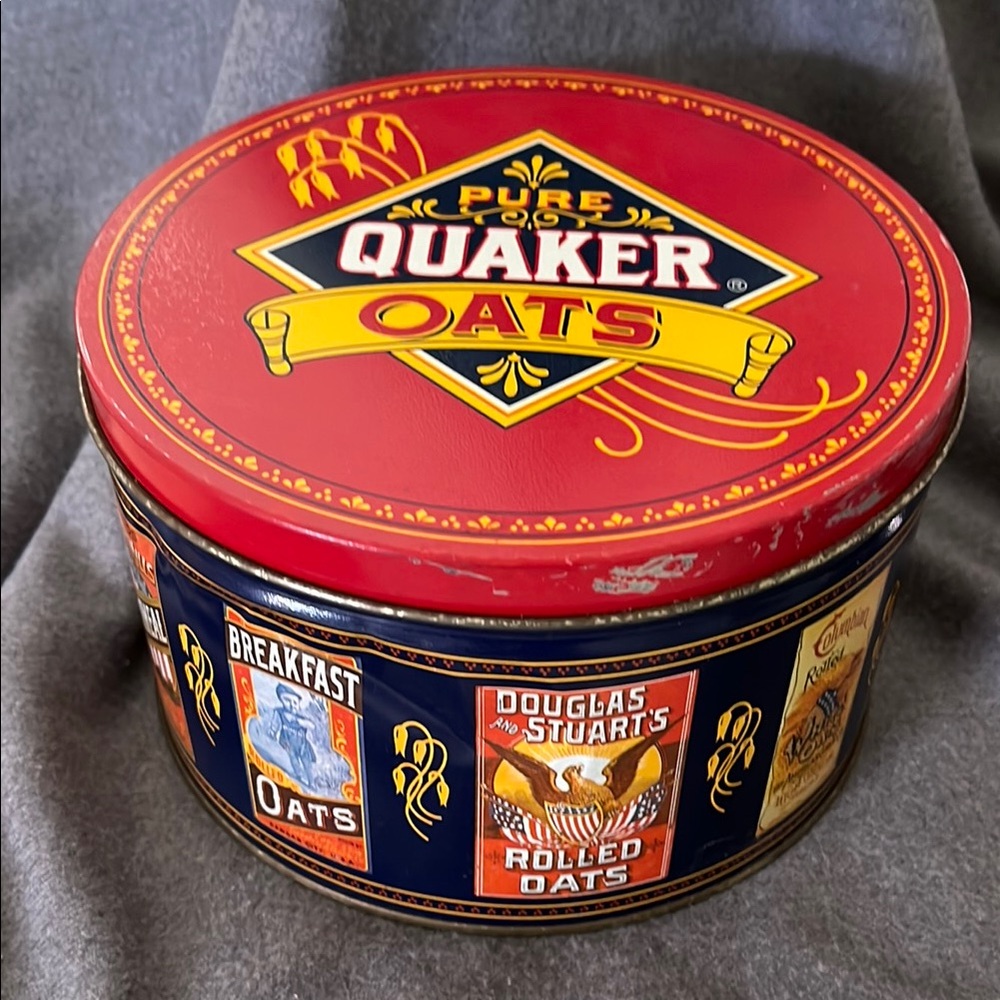 🌻 Vintage Quaker Oats Tin-1983